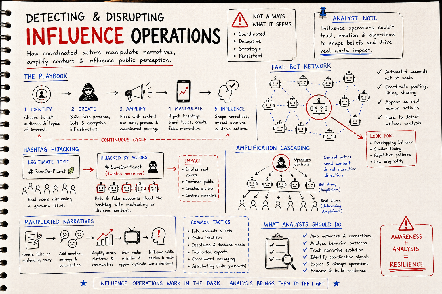 Detecting and Disrupting Influence Operations Sketchnote