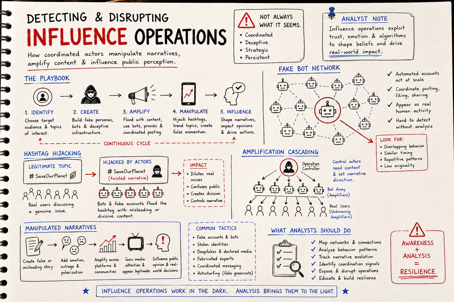 Detecting and Disrupting Influence Operations Sketchnote